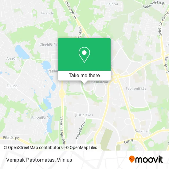 Карта Venipak Pastomatas