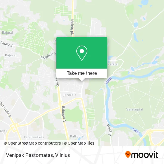 Карта Venipak Pastomatas