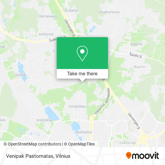 Карта Venipak Pastomatas