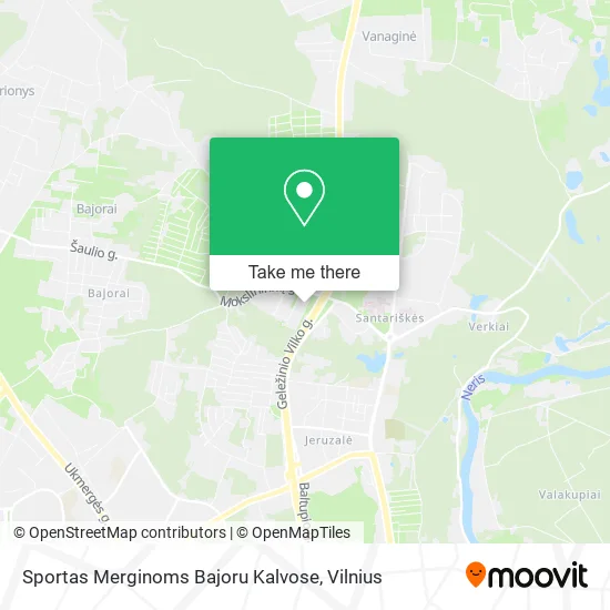 Карта Sportas Merginoms Bajoru Kalvose
