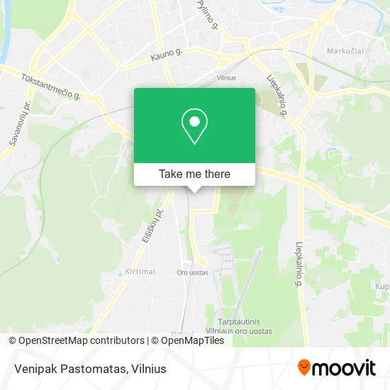 Карта Venipak Pastomatas