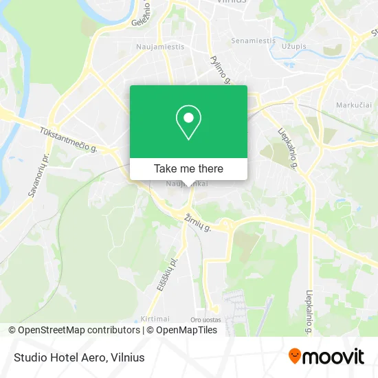 Карта Studio Hotel Aero