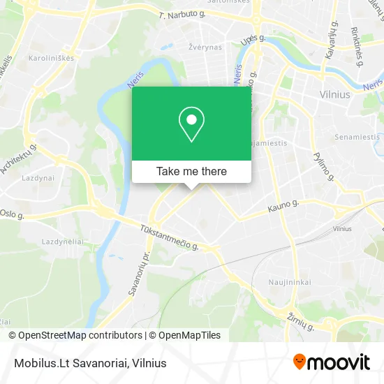 Карта Mobilus.Lt Savanoriai