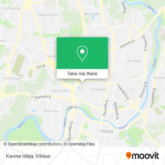 Карта Kavine Ideja