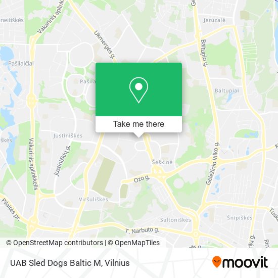 UAB Sled Dogs Baltic M map