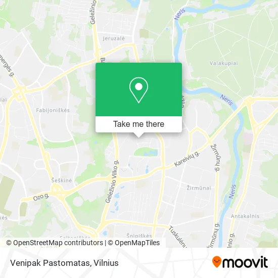 Карта Venipak Pastomatas