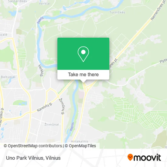 Карта Uno Park Vilnius