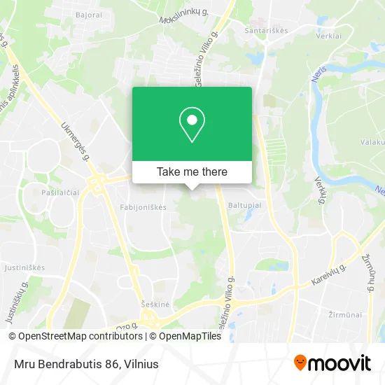 Карта Mru Bendrabutis 86