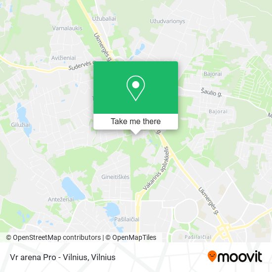 Карта Vr arena Pro - Vilnius