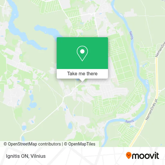 Ignitis ON map