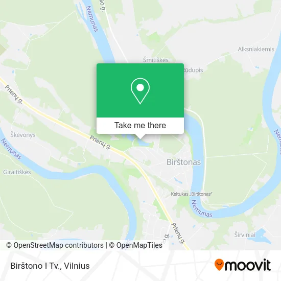 Карта Birštono I Tv.