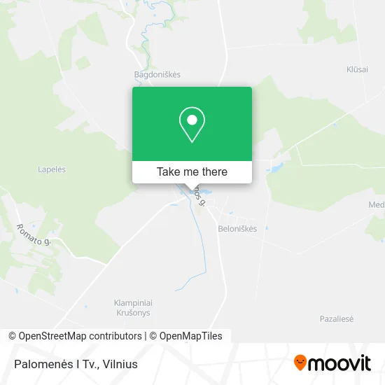 Карта Palomenės I Tv.
