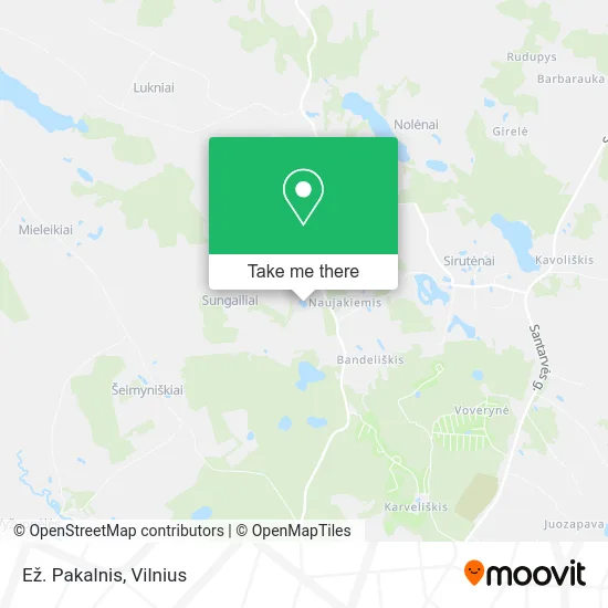 Карта Ež. Pakalnis
