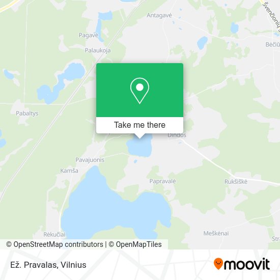 Карта Ež. Pravalas