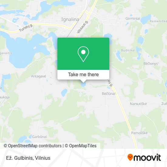 Ež. Gulbinis map