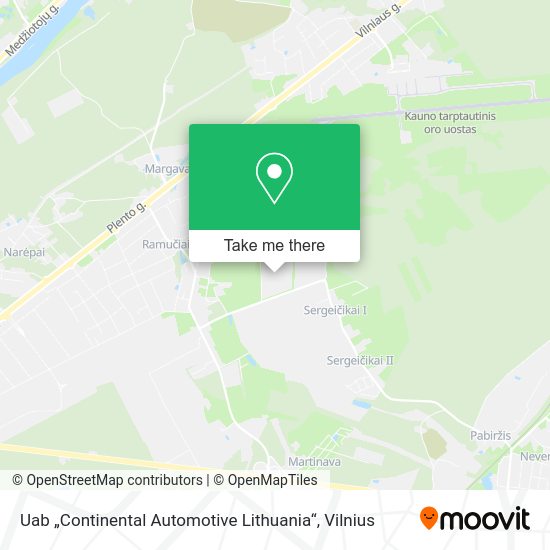 Карта Uab „Continental Automotive Lithuania“