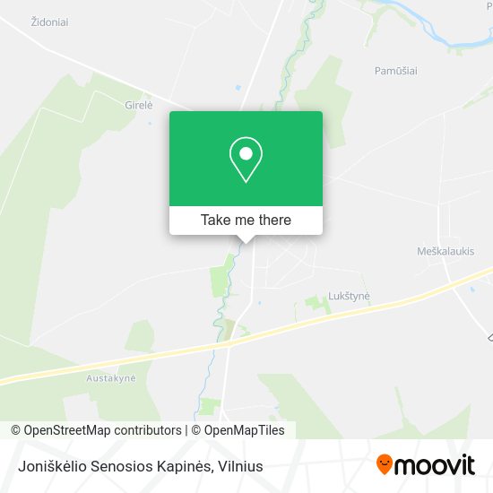 Карта Joniškėlio Senosios Kapinės