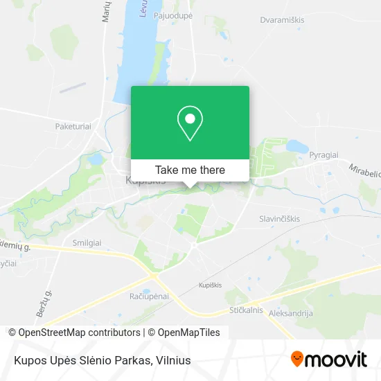 Карта Kupos Upės Slėnio Parkas