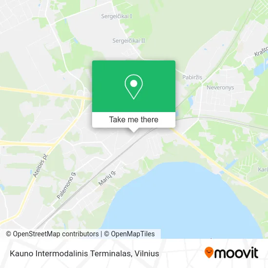 Карта Kauno Intermodalinis Terminalas