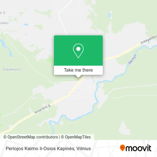Карта Perlojos Kaimo Ii-Osios Kapinės