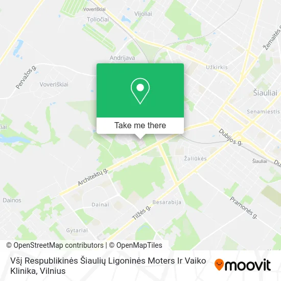 Všį Respublikinės Šiaulių Ligoninės Moters Ir Vaiko Klinika map