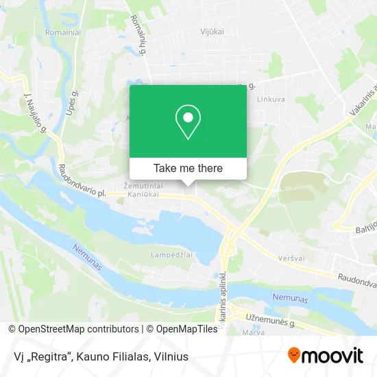 Карта Vį „Regitra“, Kauno Filialas