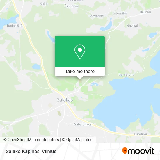 Карта Salako Kapinės