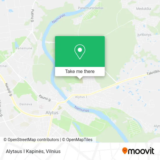 Карта Alytaus I Kapinės