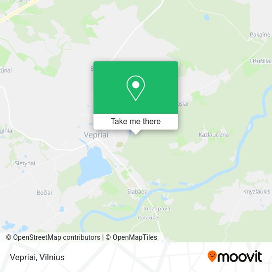 Карта Vepriai