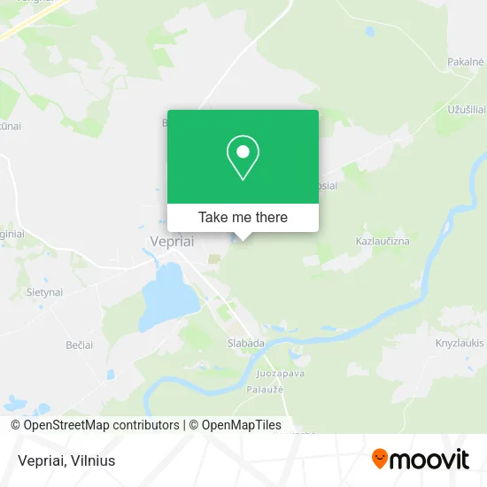Карта Vepriai