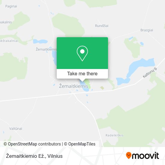 Карта Žemaitkiemio Ež.
