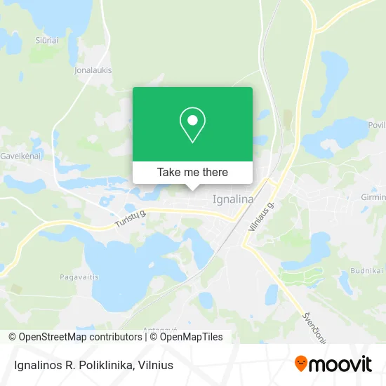 Карта Ignalinos R. Poliklinika