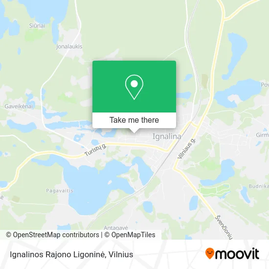 Карта Ignalinos Rajono Ligoninė