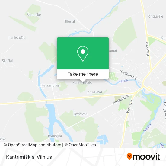 Карта Kantrimiškis