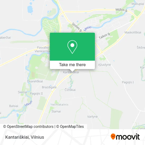 Карта Kantariškiai