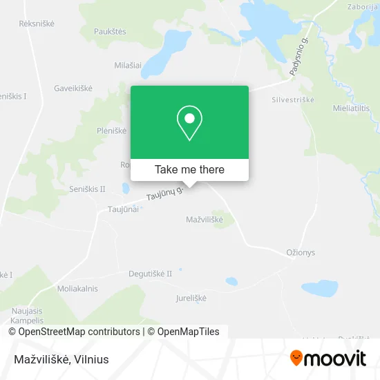 Карта Mažviliškė