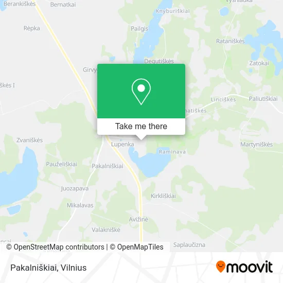 Карта Pakalniškiai