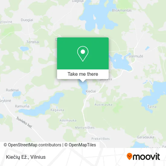 Карта Kiečių Ež.