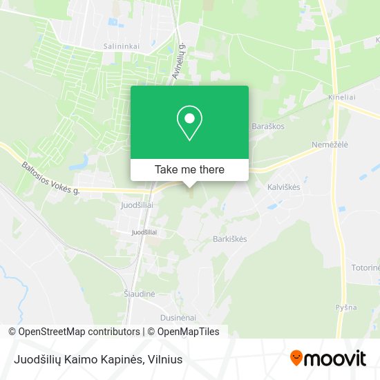 Карта Juodšilių Kaimo Kapinės
