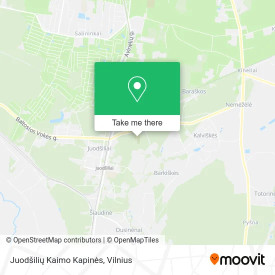Карта Juodšilių Kaimo Kapinės