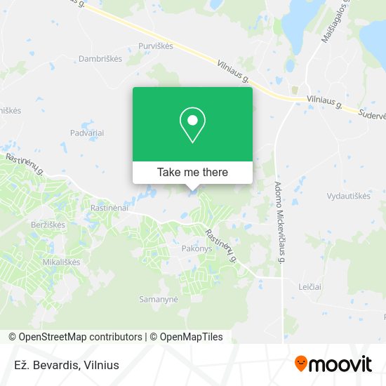 Карта Ež. Bevardis