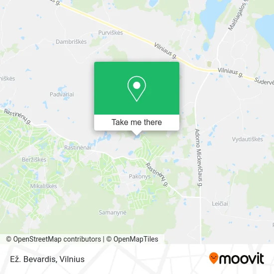 Карта Ež. Bevardis