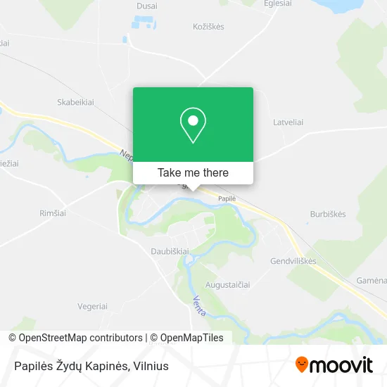 Карта Papilės Žydų Kapinės