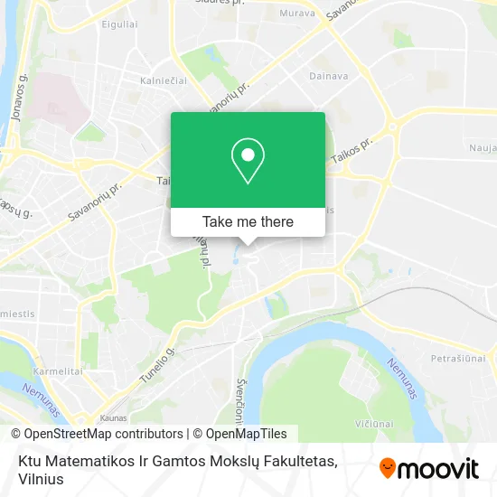 Карта Ktu Matematikos Ir Gamtos Mokslų Fakultetas