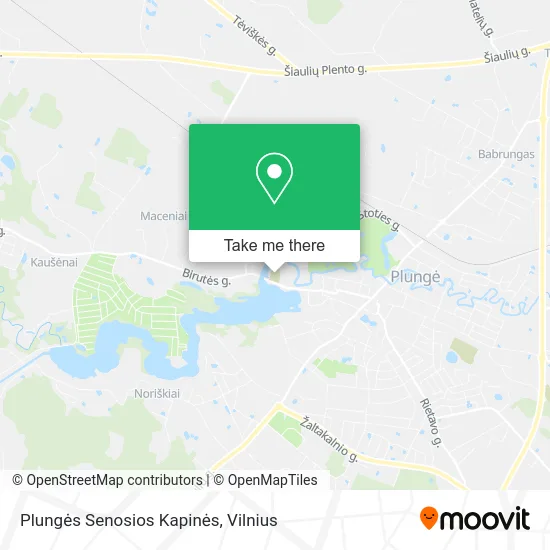 Карта Plungės Senosios Kapinės