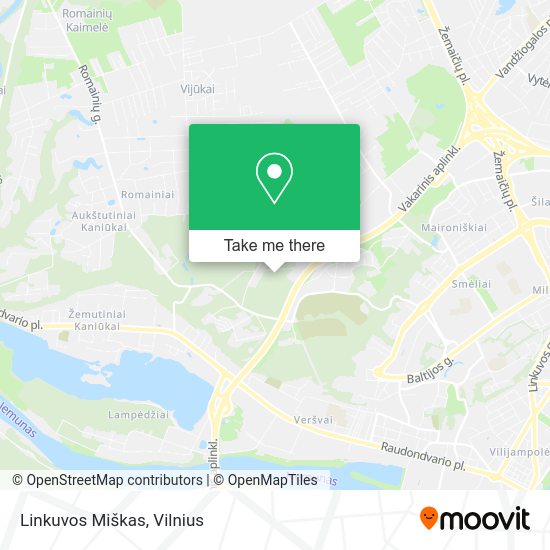 Карта Linkuvos Miškas