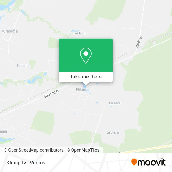 Карта Klibių Tv.