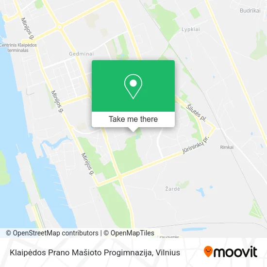 Карта Klaipėdos Prano Mašioto Progimnazija