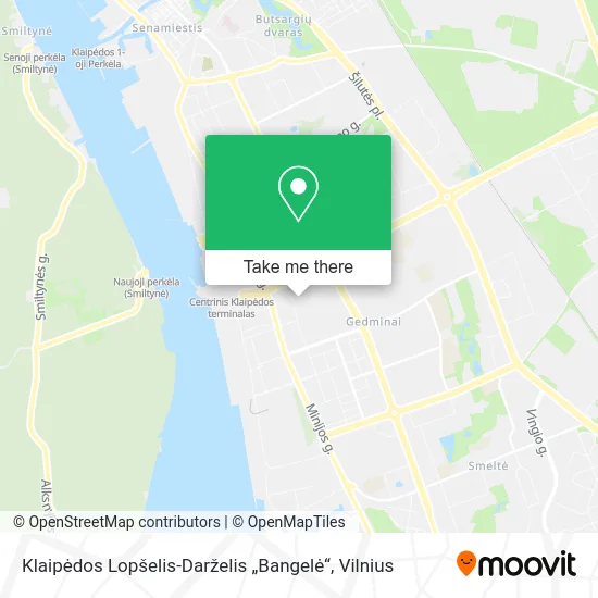 Карта Klaipėdos Lopšelis-Darželis „Bangelė“