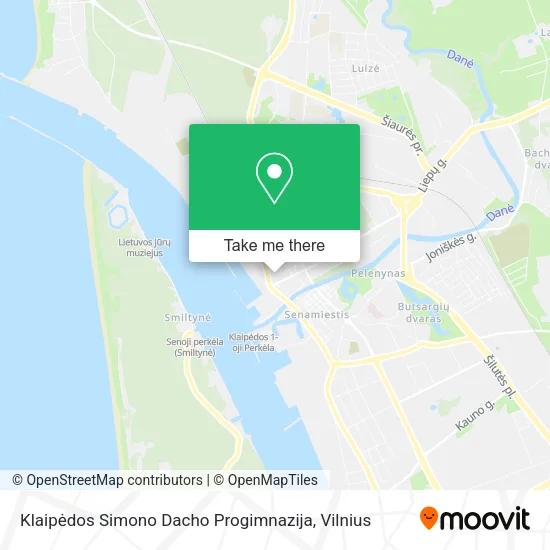 Карта Klaipėdos Simono Dacho Progimnazija